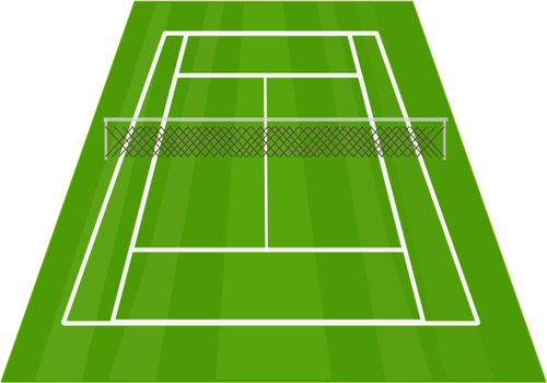 Grass Tennis Court Clipart