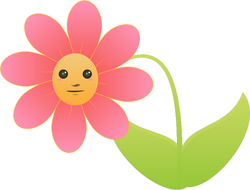 Flower With Face Clipart