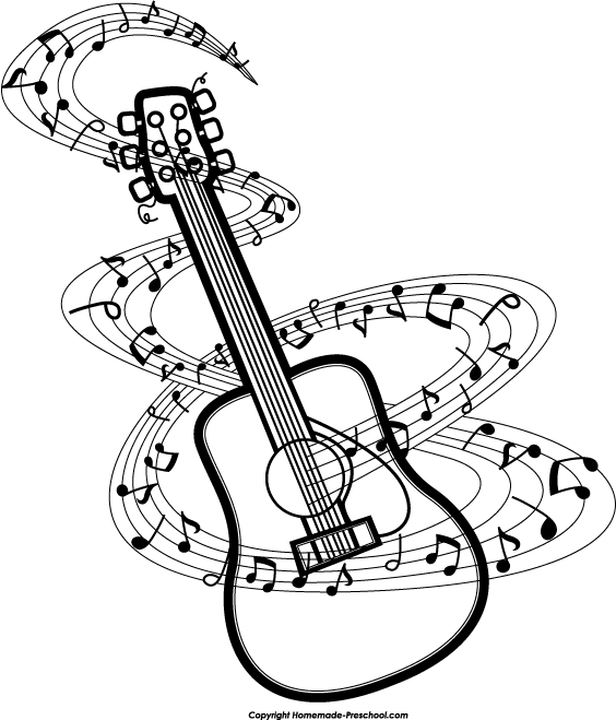 Guitar Music Notes Free Download Clipart