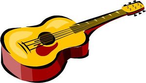 Guitar Out Line Image Free Download Png Clipart