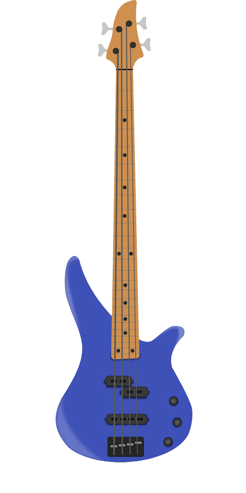 Guitar Blue Bass Electric Free HQ Image Clipart