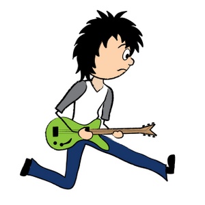 Guitar Player Image Rocker Boy Playing Electric Clipart