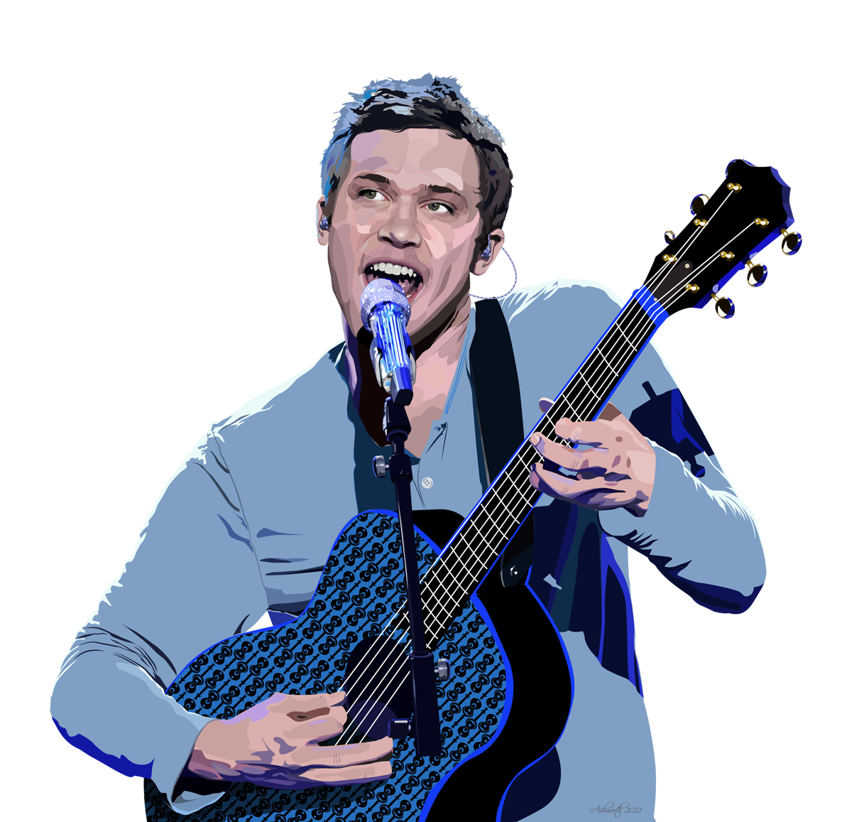 Electric Phillip Guitar Phillips Singer-Songwriter Acoustic Bass Clipart