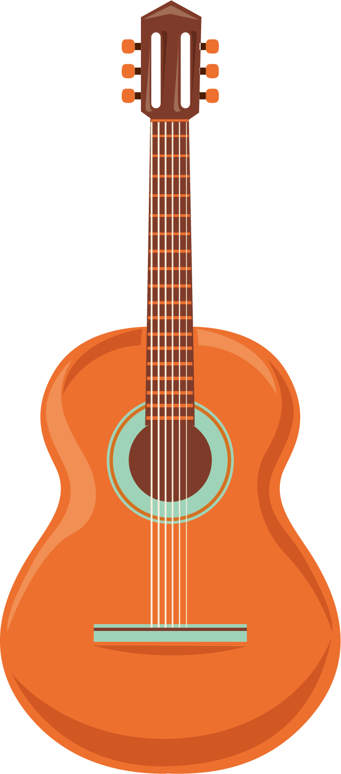 Tiple Ukulele Guitar Instrument Acoustic Cartoon Clipart
