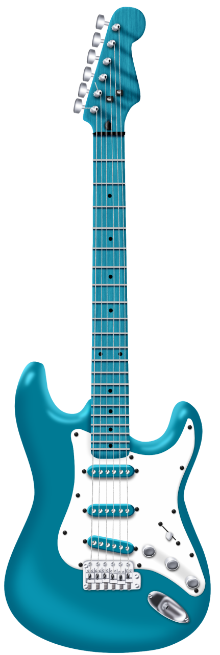 Electric Instruments Fender Strat Guitar Stratocaster Green Clipart