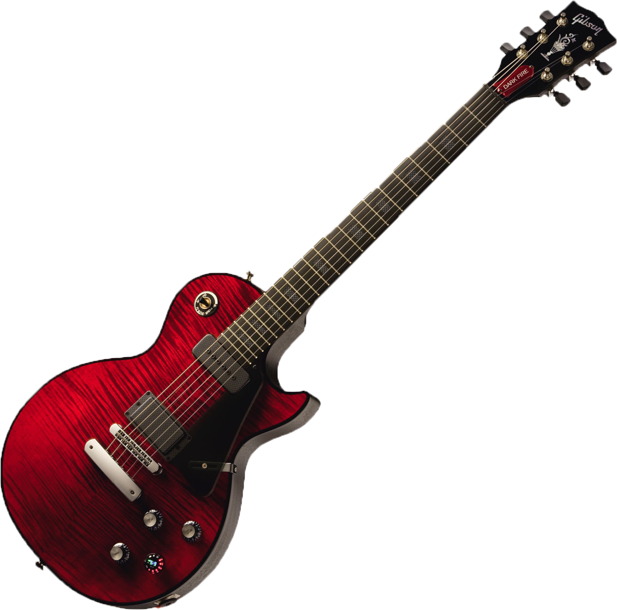 Dark Electric Fire Guitar Les Paul Gibson Clipart