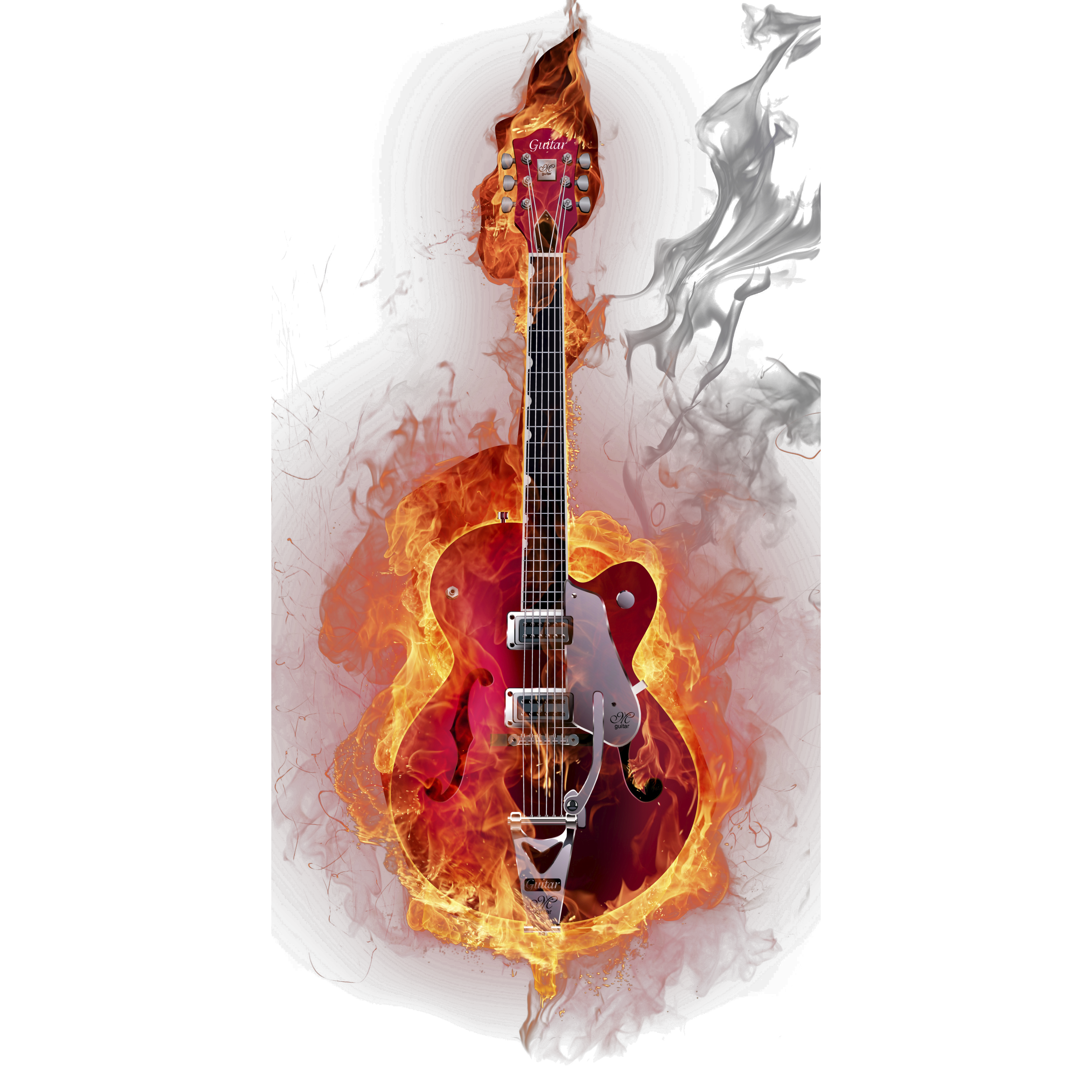 Instruments Downloads Feux Creative Guitar Visual Flame Clipart