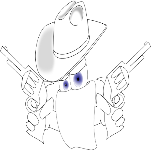 Cowboy Robber Clipart