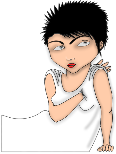 Of Punker Lady Clipart
