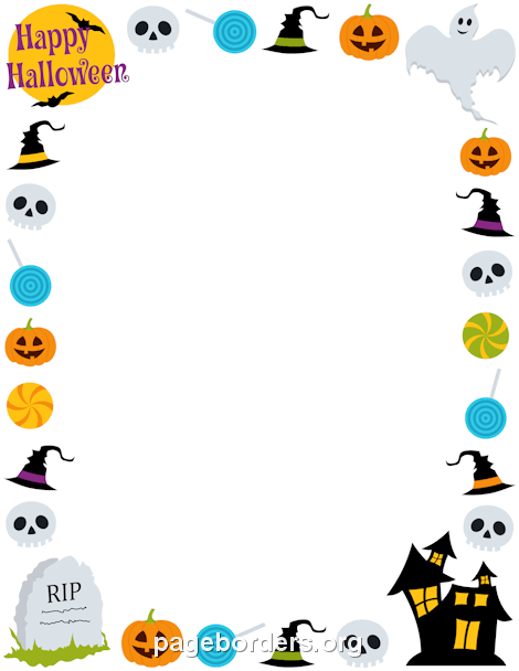 Free Halloween Borders Page And Vector Graphics Clipart