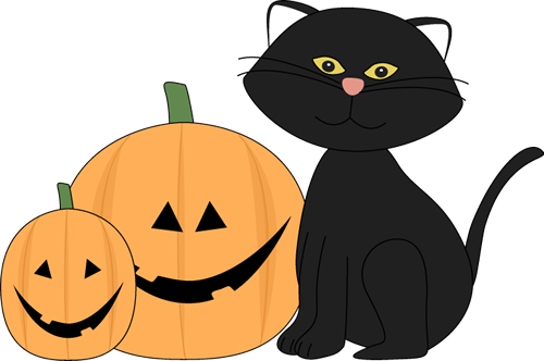 Jack O Lantern Halloween Black Cat And Clipart