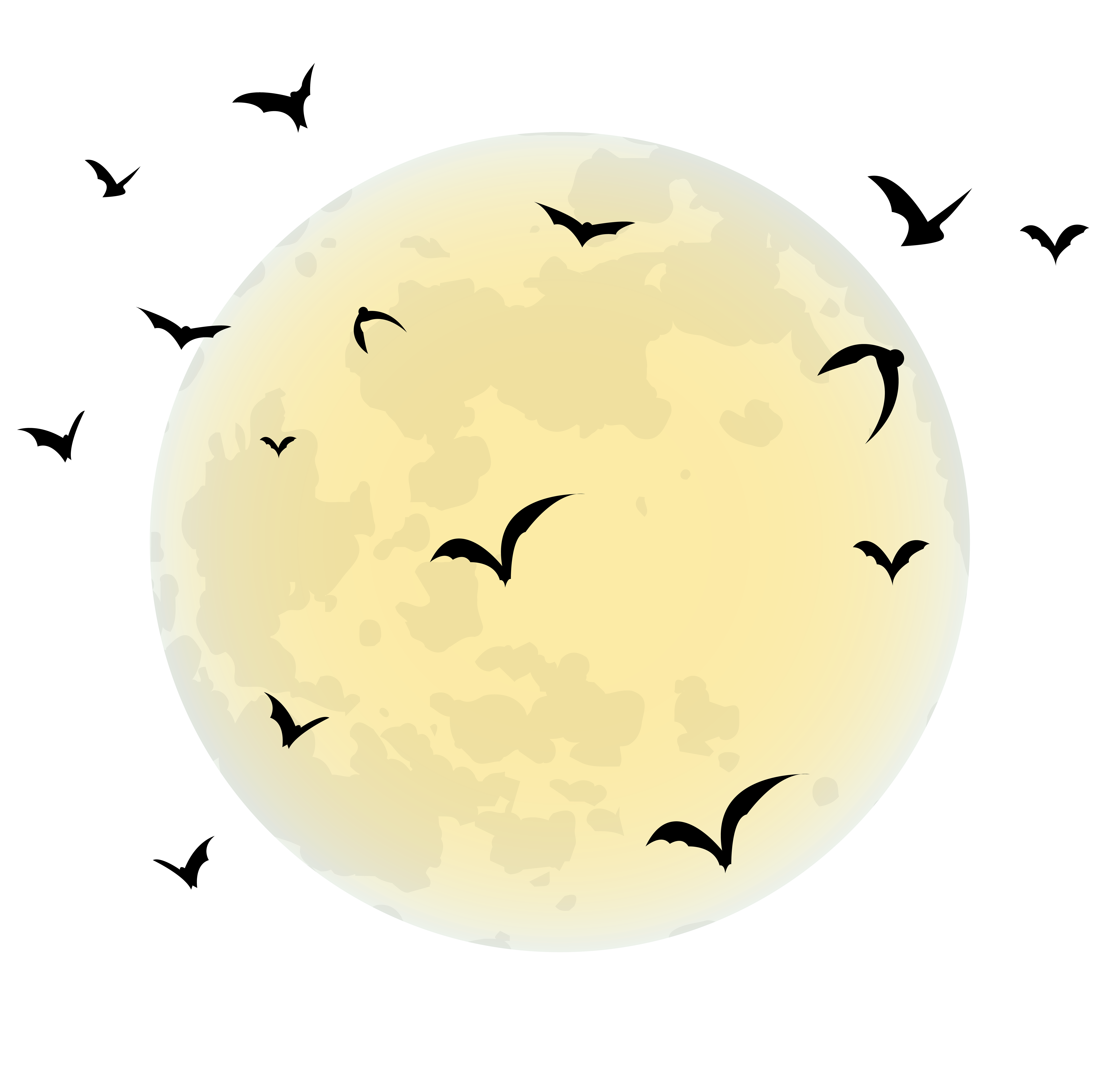Light Halloween Moon Black Of The By Clipart