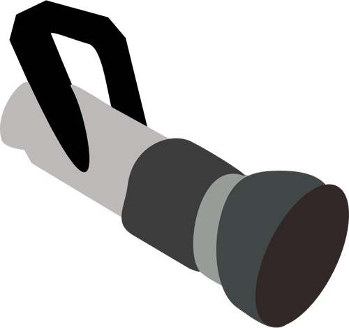 Of Hand-Held Nozzle Of A Fire Hose Clipart