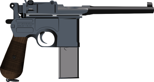 Mauser C96 Gun Clipart