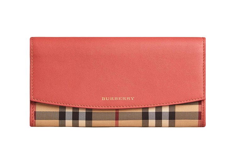 Burberry Goods Orange Wallet Handbag Luxury Tartan Clipart
