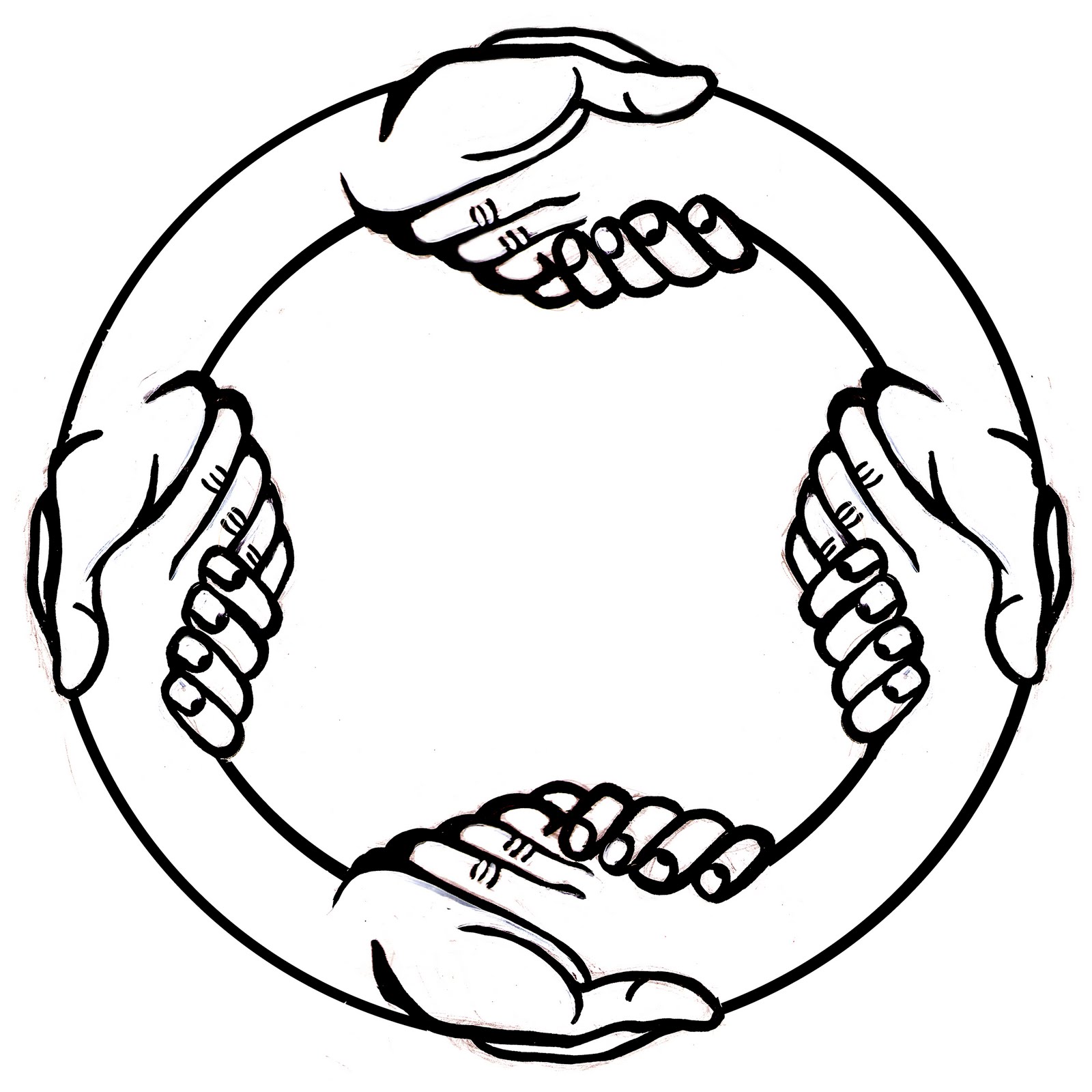 Drawing Of A Handshake Png Images Clipart