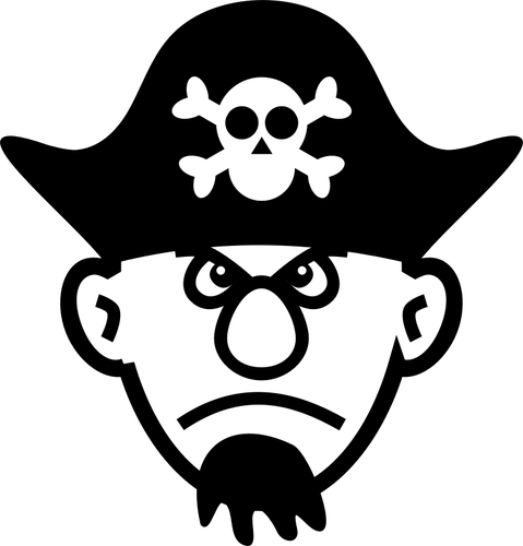 Of Big Nosed Young Pirate With Beard Clipart
