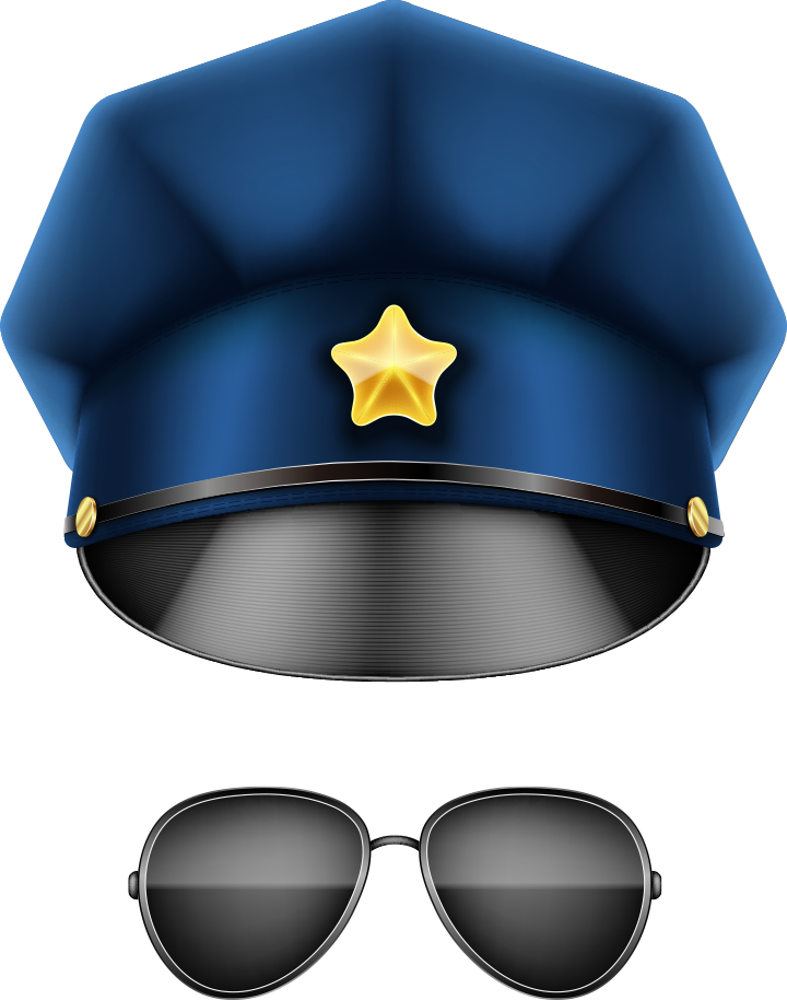 And U8B66U5E3D Designer Police Vector Officer Sunglasses Clipart