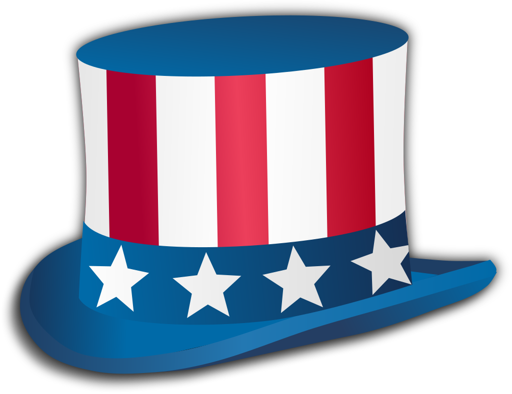 Sam Top Uncle Hat Day Independence Clipart