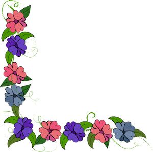 Hawaiian Borders Floral Images Floral Stock Clipart