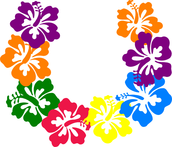 Luau Flowers Borders Image Png Clipart