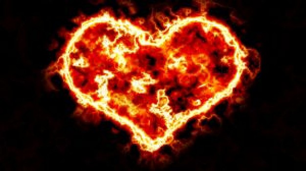 Heart With Flames Hearts Made With Flames Clipart