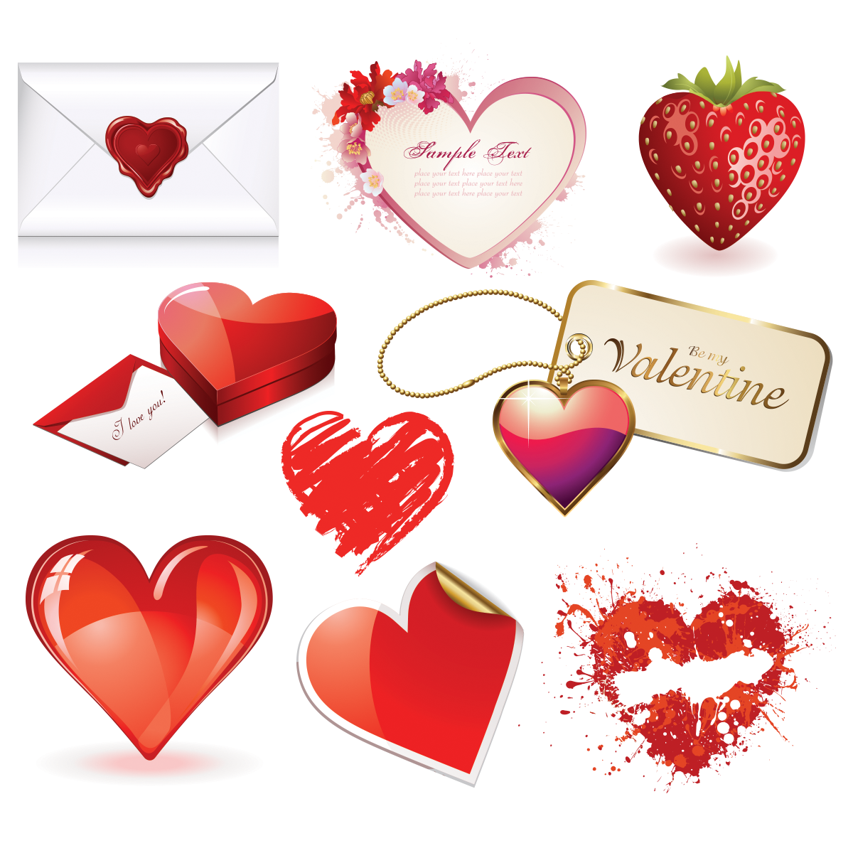 Heart February Kinds 14 Valentine'S Of All Clipart