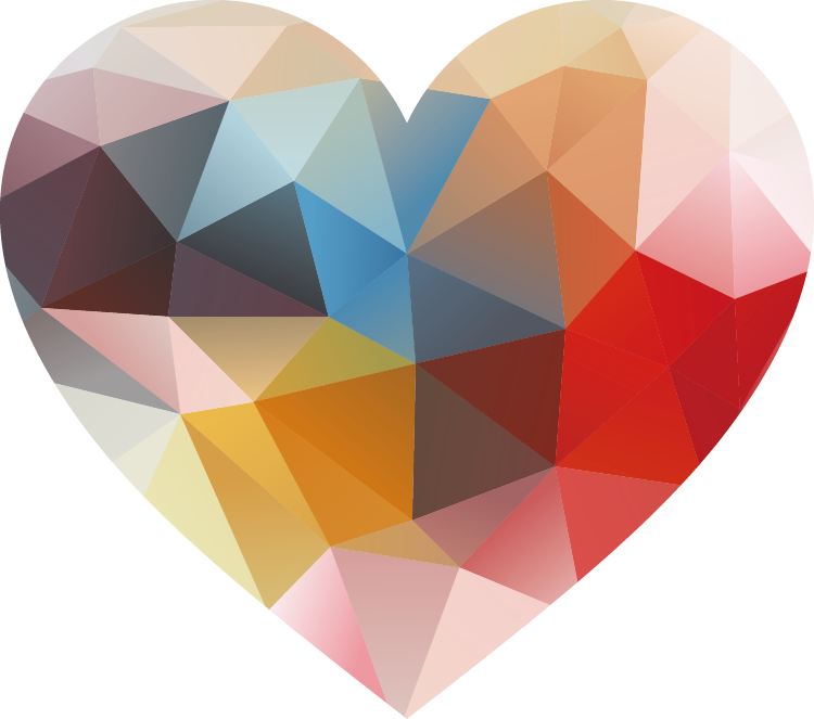Heart Love Romantic Valentine'S Geometry Shape Geometric Clipart