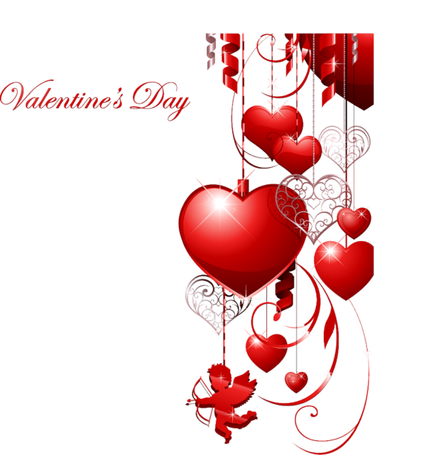 Heart February 14 Valentine'S Valentines Saint Day Clipart
