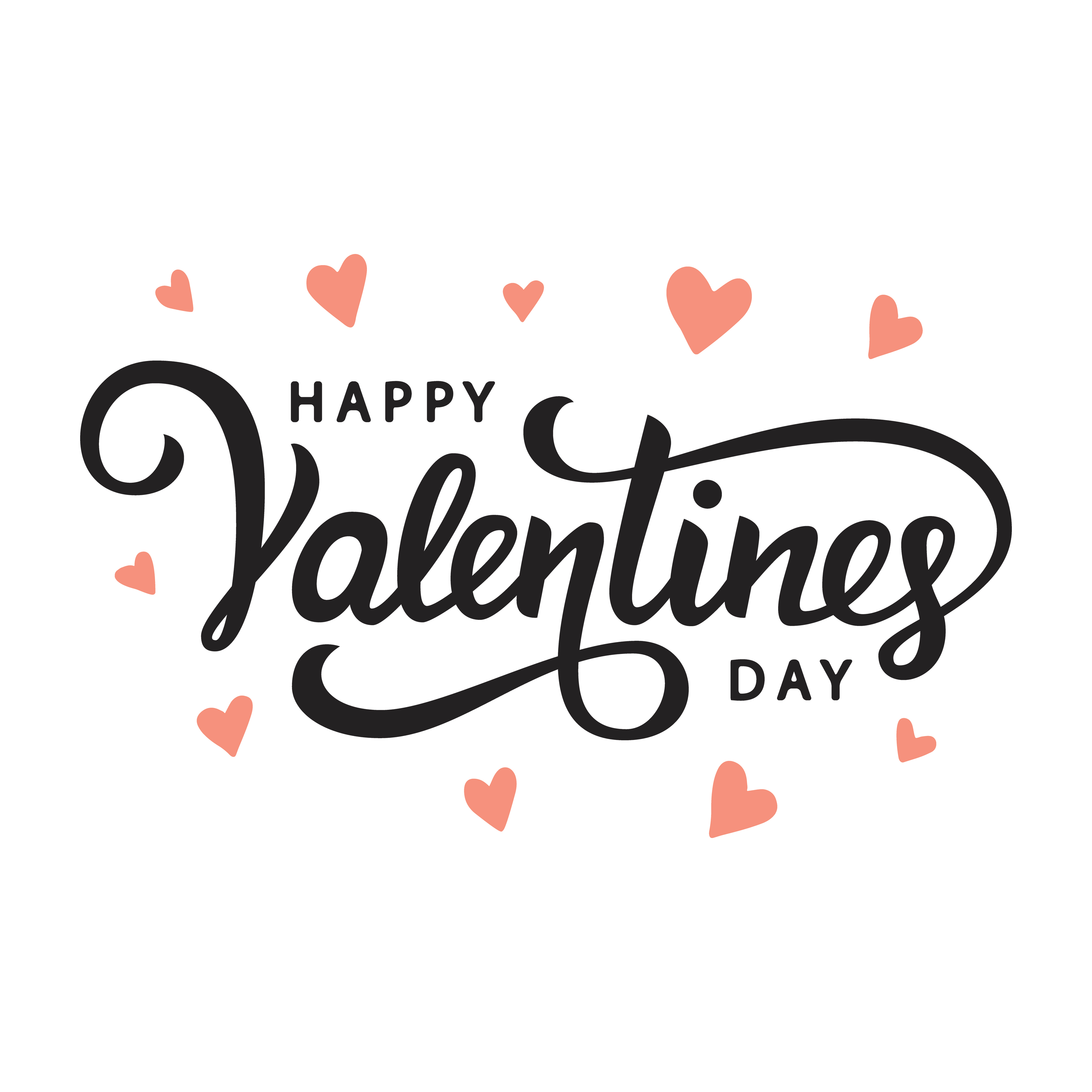 Heart Happy Valentines Day Valentine'S Free Transparent Image HQ Clipart