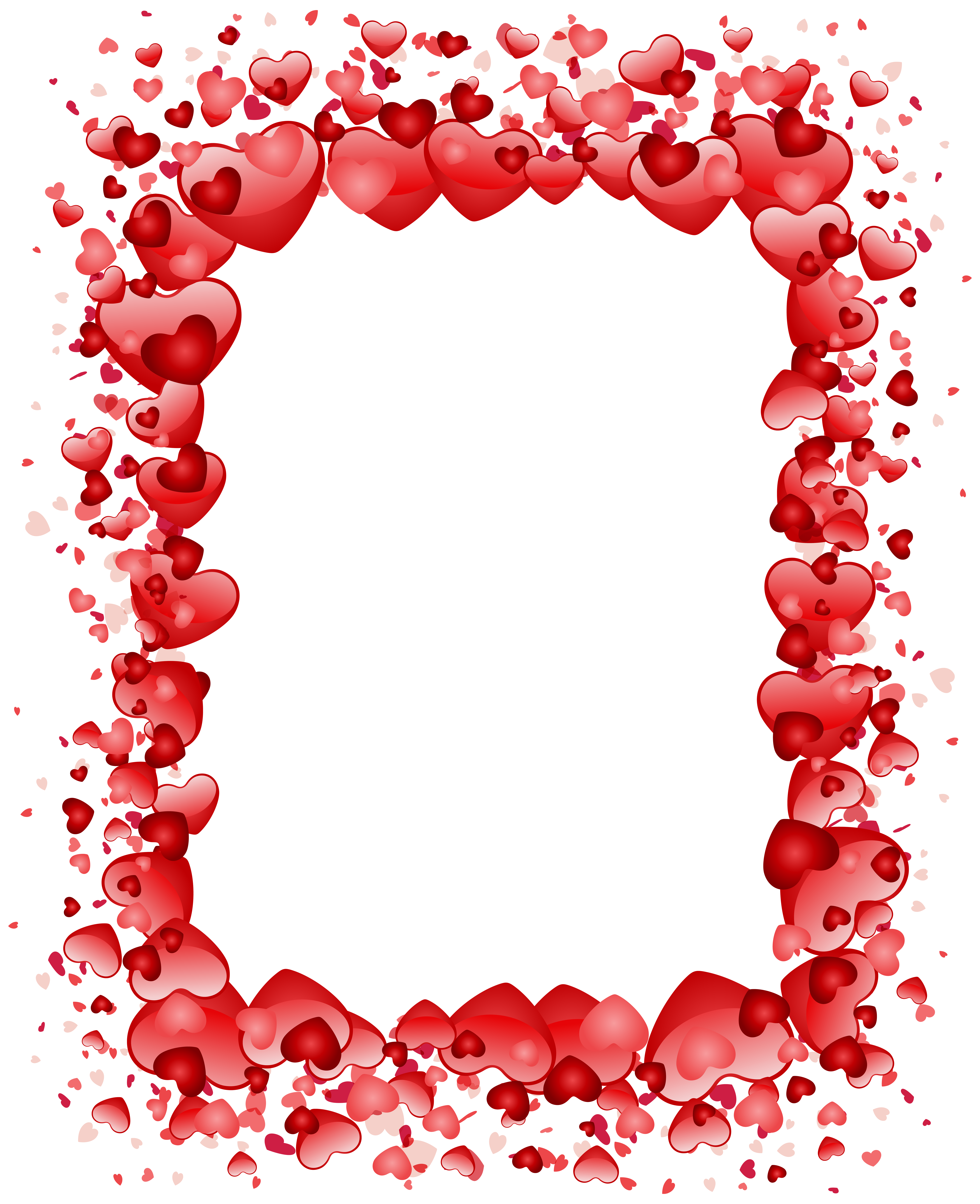 Heart Valentine'S Transparent Hearts Border Day Clipart