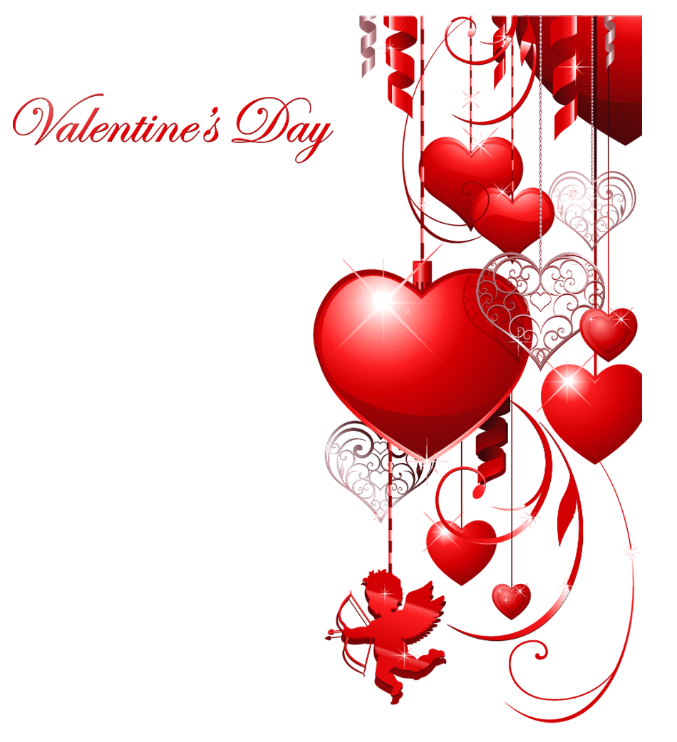 And Heart Decor Valentine'S Valentines Cupid Hearts Clipart