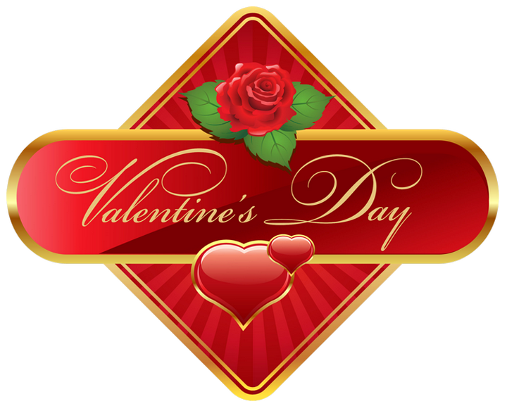 Heart Picture Flower Valentine'S Rose Valentines Label Clipart