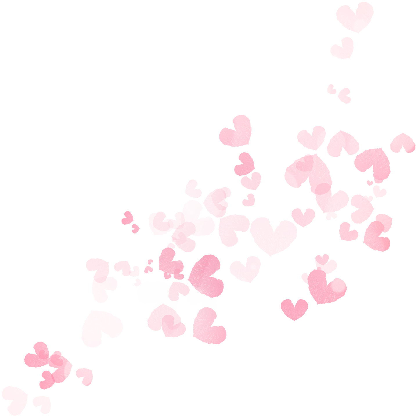 Pink Hearts Floating Wallpaper Free HQ Image Clipart