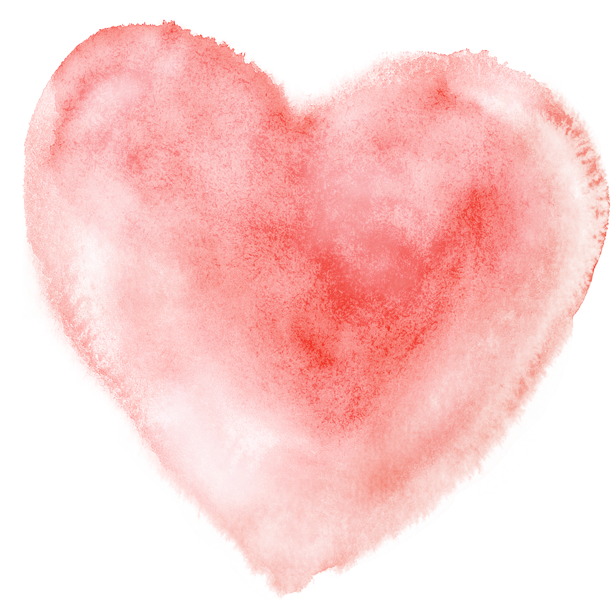 Watercolor Heart Painting Free PNG HQ Clipart