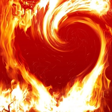 Heart With Flames Flames S Download For Clipart