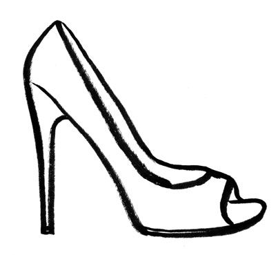 High Heel Coloring Page Png Image Clipart