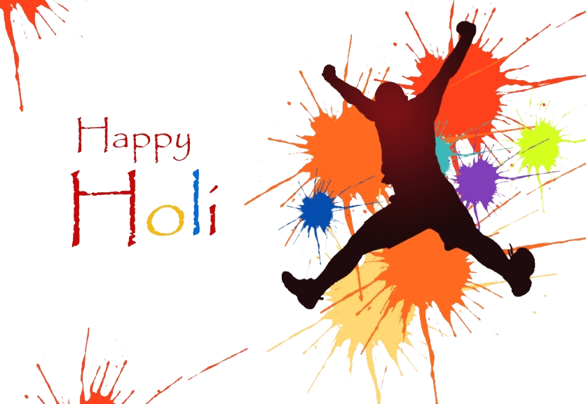 Text Holi Images Editing Transparent Happy Clipart
