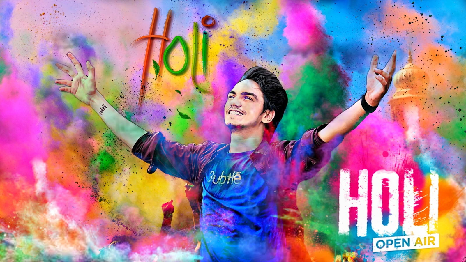 Editing Studio Picsart Holi Happy Download HD PNG Clipart