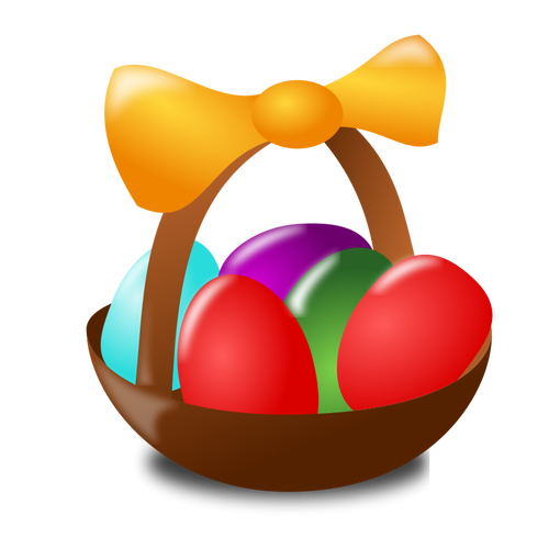 Of Basket Of Eggs Clipart