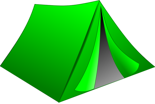 Green Tent Clipart