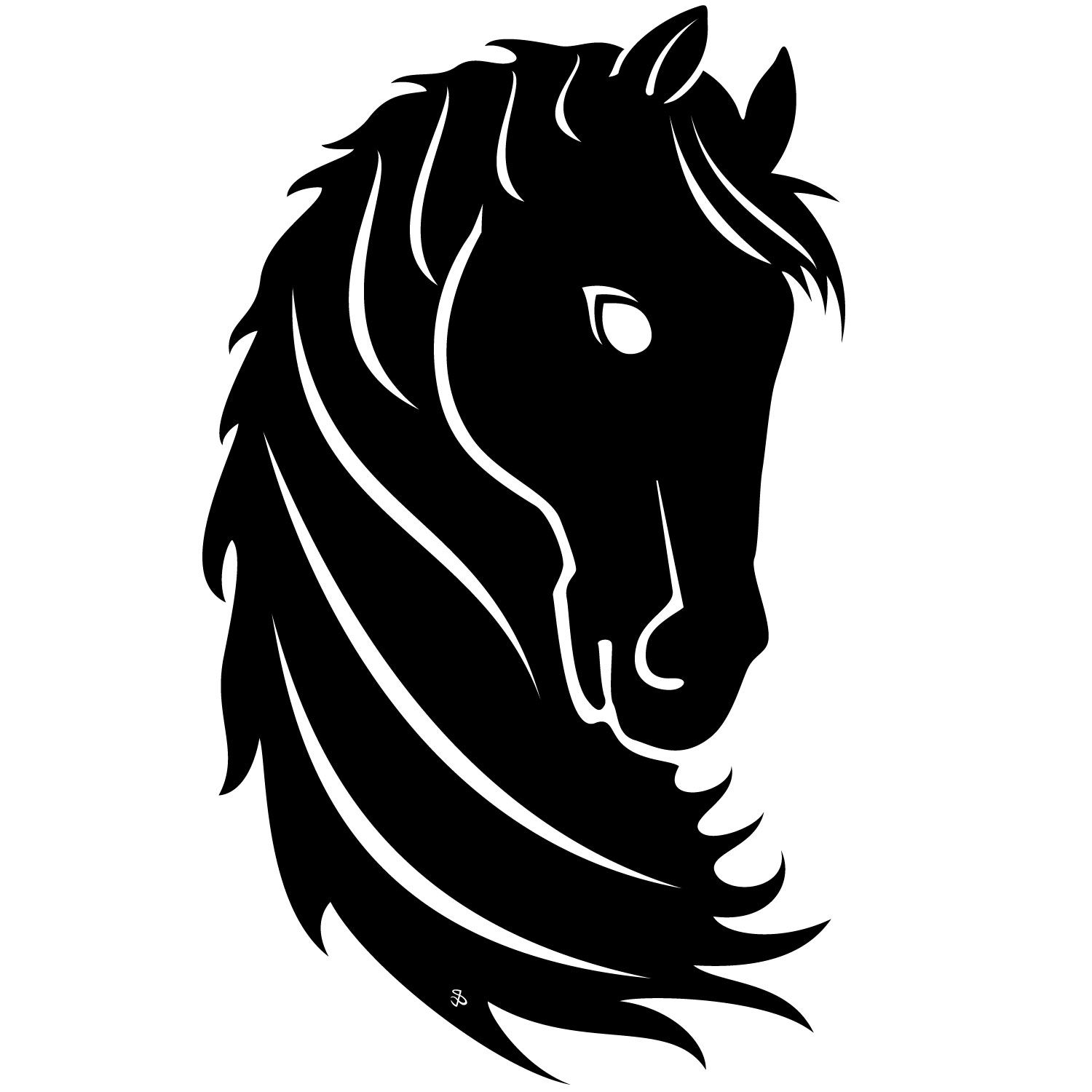 Horse Head Vector Download On Transparent Image Clipart