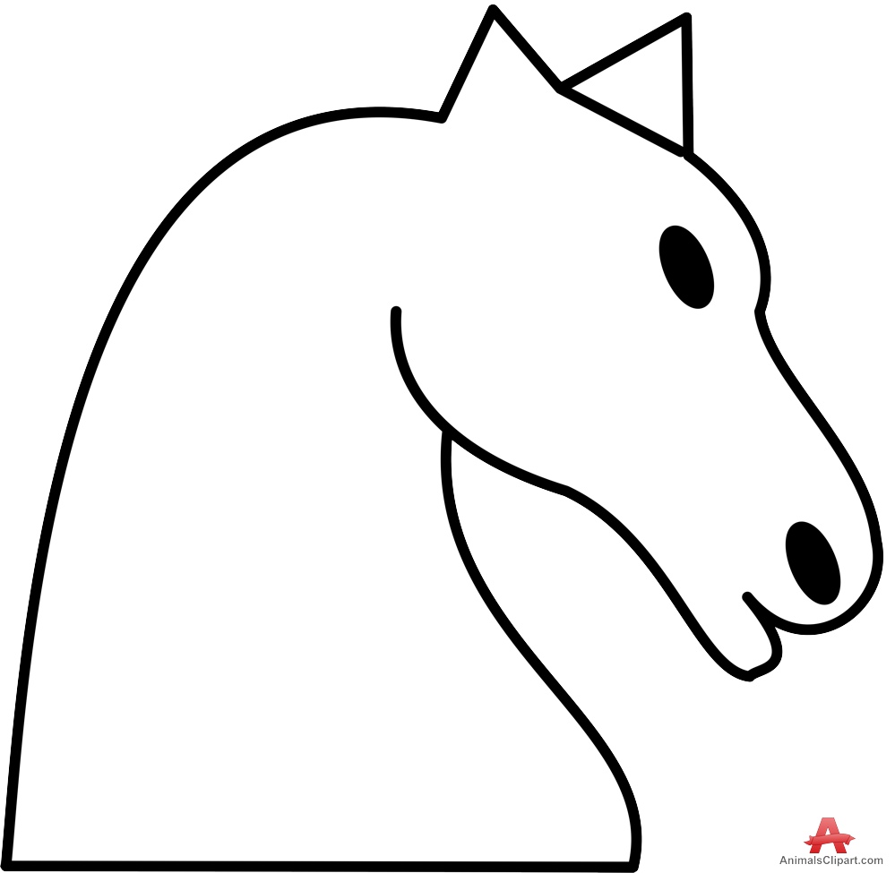 Horse Head Horse Piece Head Design Download Clipart