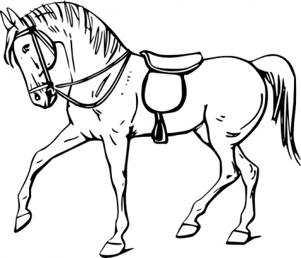 Running Horse Black And White Hd Image Clipart