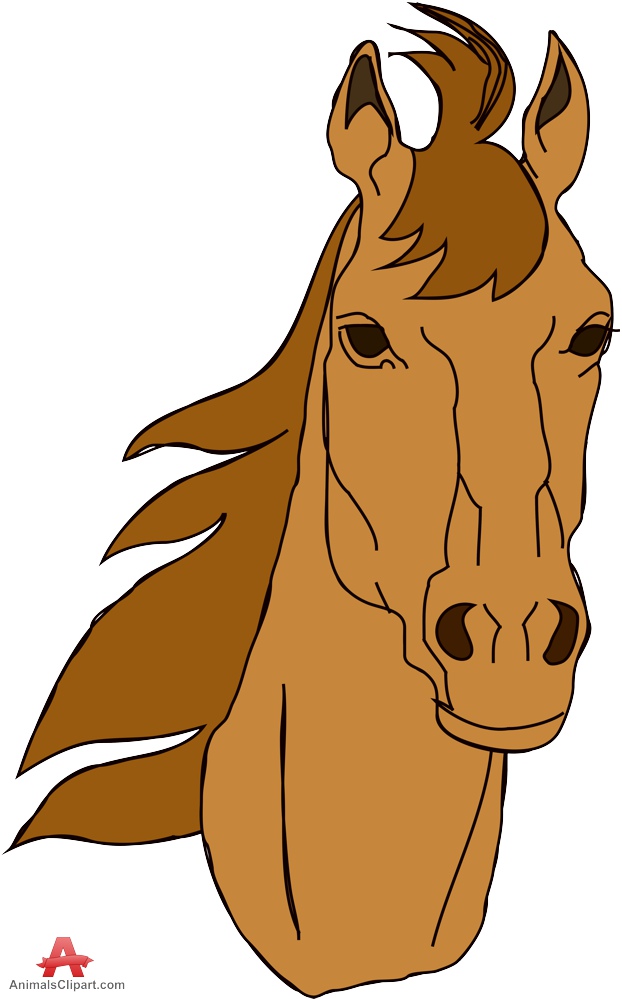 Royal Horse Head Portrait Design Download Clipart