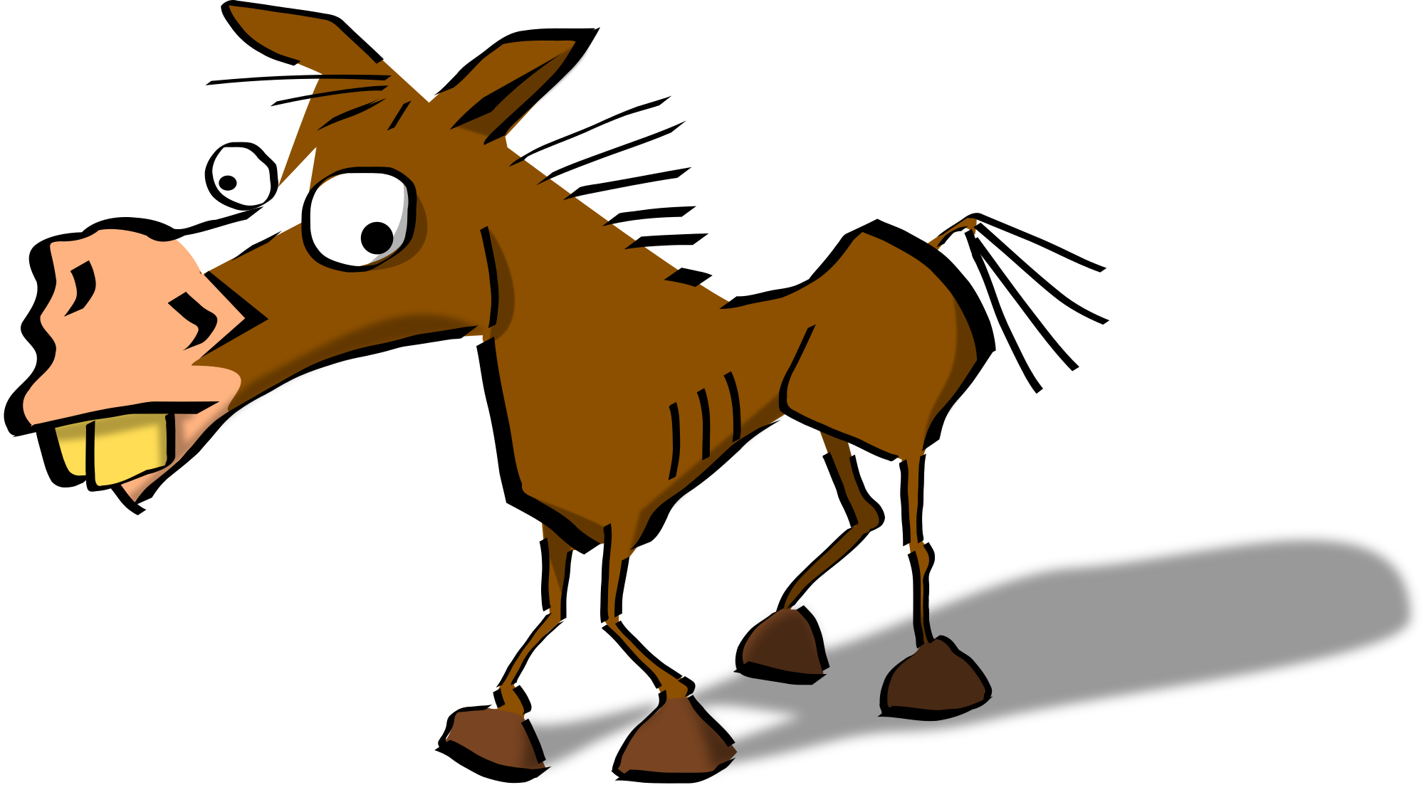 Free Crazy Funny Horse And Vector Image Clipart