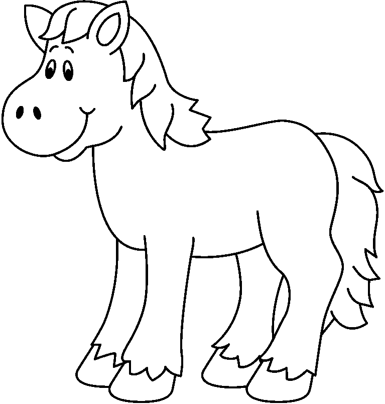 Black And White Horses Png Image Clipart