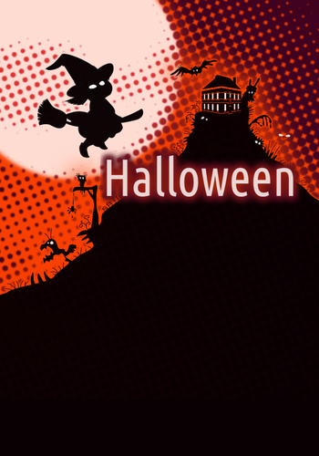 Halloween Poster With Background Clipart