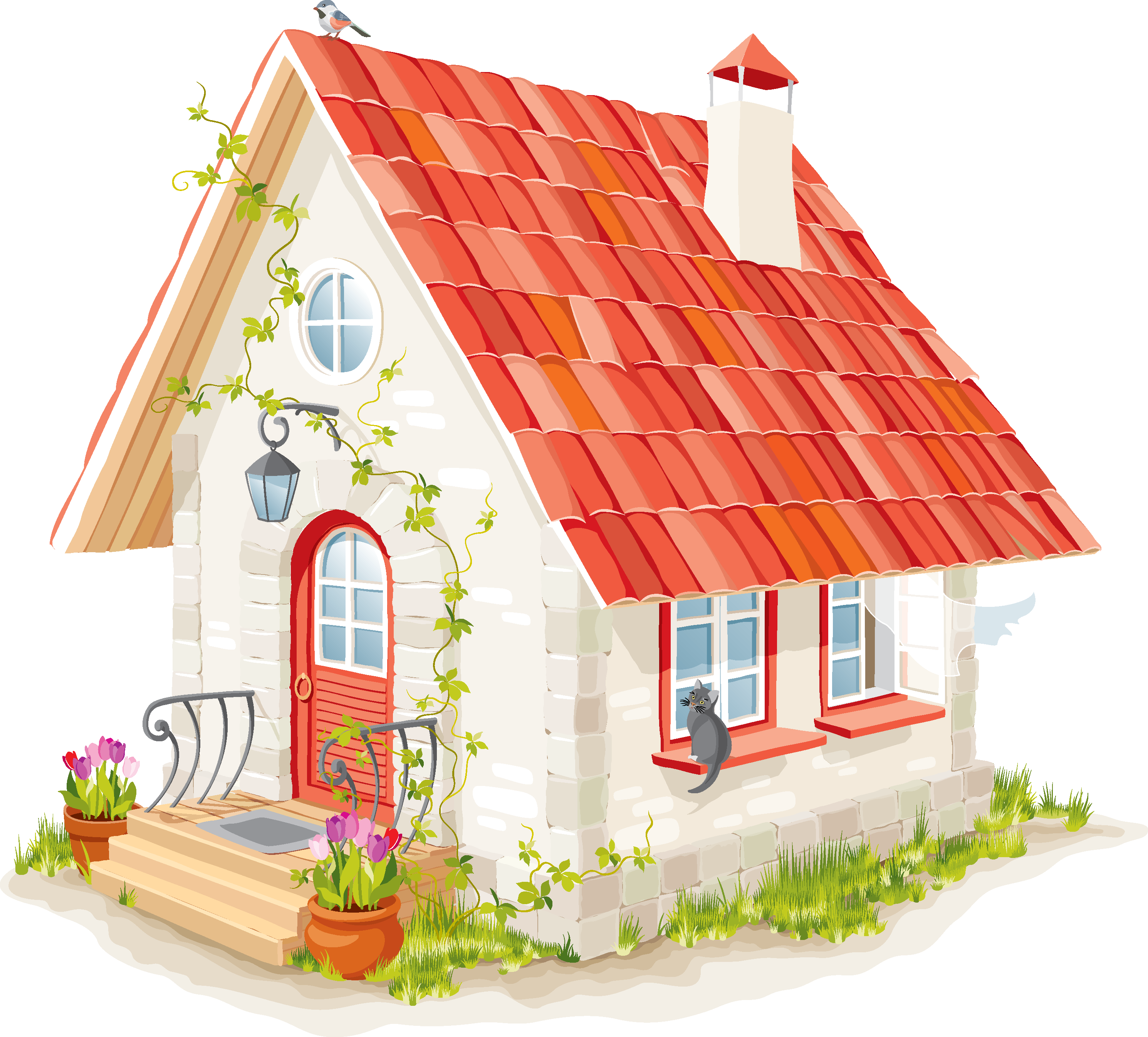 House Cartoon PNG Free Photo Clipart