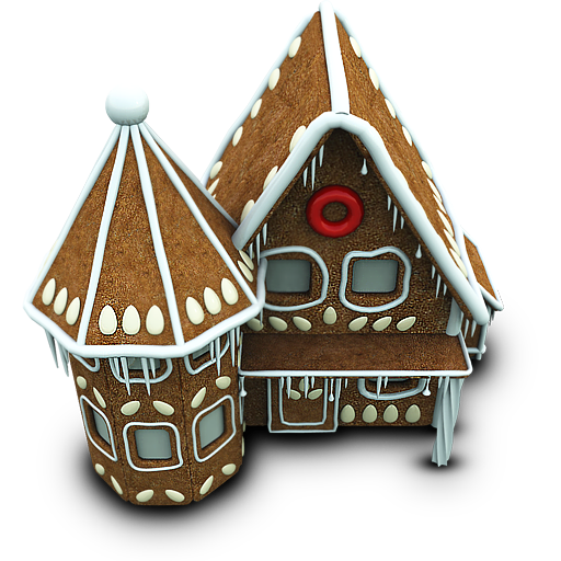 Food House Ornament Candy Decoration Gingerbread Christmas Clipart